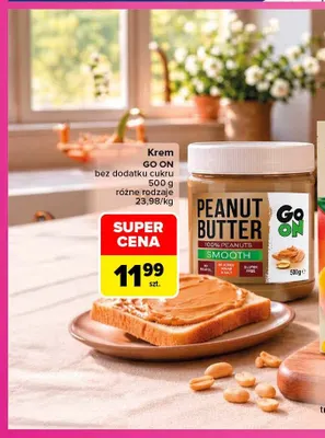 Krem bez dodatku cukru Go On promocja w Carrefour