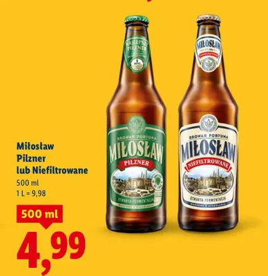 Piwo Pilzner promocja w Lidl