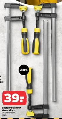 Zestaw ścisków stolarskich Techliner promocja w Netto