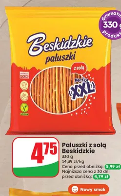 Paluszki z solą Beskidzkie promocja w Dino