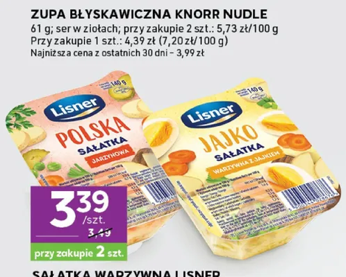 Sałatka warzywna z jajkiem, polska promocja w Stokrotka
