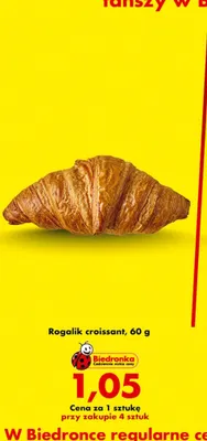 Rogalik croissant promocja w Biedronka