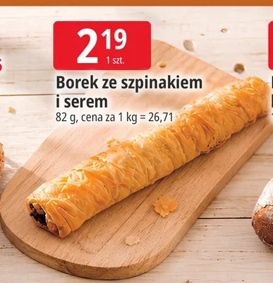 Borek ze szpinakiem i serem promocja w Leclerc