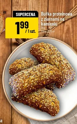 Bułka proteinowa z ziarnami na kamieniu promocja w POLOmarket