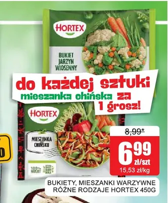 Bukiety warzywne Hortex promocja w Bingo