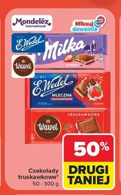 Czekolada Wawel truskawkowa promocja w Carrefour Market