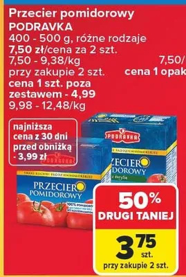 Przecier pomidorowy promocja w Carrefour Market