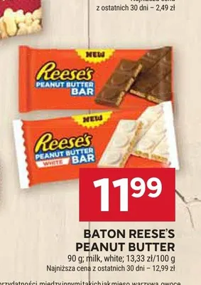 Baton Reese's Peanut Butter Bar White promocja w Stokrotka