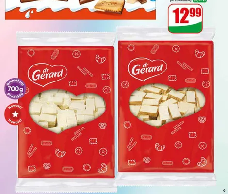 Wafle z kremem o smaku kakaowym Dr Gerard promocja w Dino
