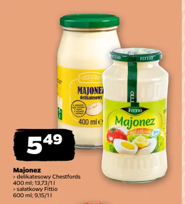 Majonez delikatesowy Chestfords promocja w Netto