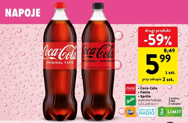 Napój gazowany Coca-Cola promocja w Intermarche