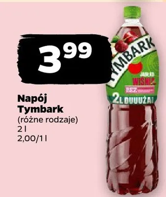 Napój Tymbark różne rodzaje promocja w Netto