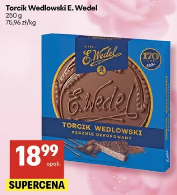 Torcik Wedlowski E. Wedel promocja w Delikatesy Centrum