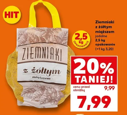 Ziemniaki z żółtym miąższem jadalne promocja w Kaufland