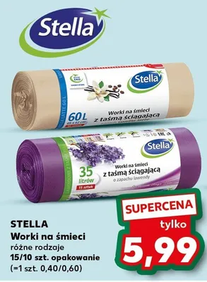 Worki na śmieci różne rodzaje Stella promocja w Kaufland