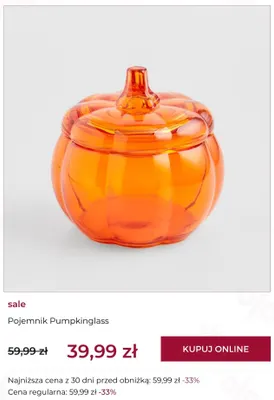 Pojemnik Pumpkinglass home & you promocja w home&you