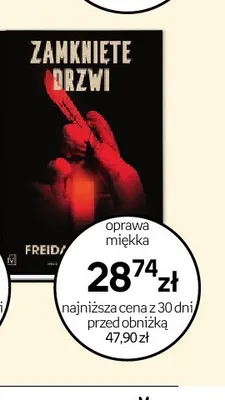 Książka Zamknięte drzwi Freida McFadden promocja w Empik