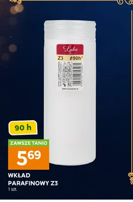 Wkład parafinowy Z3 Luks promocja w Stokrotka
