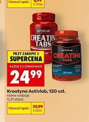 Kreatyna Activlab Creatine Tabs promocja w Biedronka