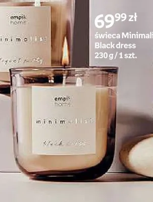 Świeca empik home Minimalist Black dress promocja w Empik