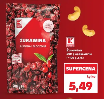 Żurawina K-Classic promocja w Kaufland