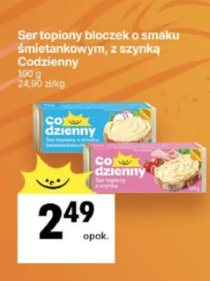 Ser topiony bloczek o smaku śmietankowym Codzienny promocja w Delikatesy Centrum