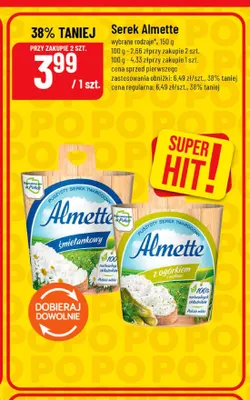 Serek Almette z ogórkiem i ziołami promocja w POLOmarket