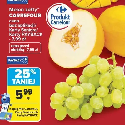 Melon żółty CARREFOUR promocja w Carrefour Market