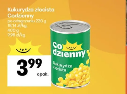 Kukurydza złocista Codzienny promocja w Delikatesy Centrum