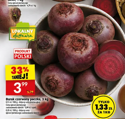 Burak czerwony paczka promocja w Twój Market