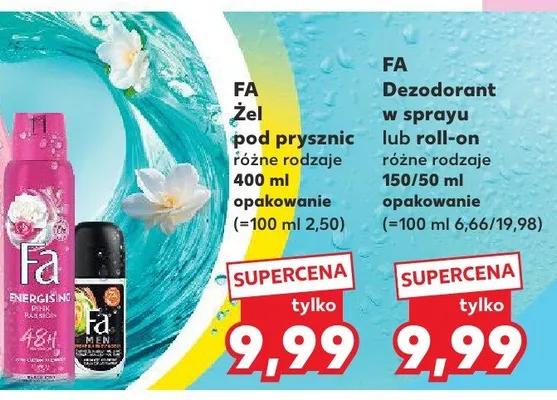 Dezodorant roll-on różne rodzaje promocja w Kaufland