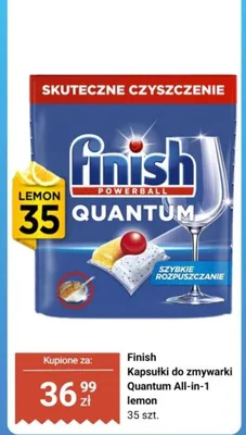 Kapsułki do zmywarki Quantum All-in-1 lemon promocja w Biedronka