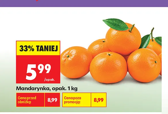Mandarynki promocja w Biedronka