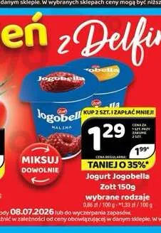 Jogurt Jogobella promocja w Delfin
