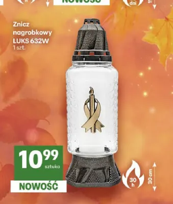 Znicz nagrobkowy Luks 632W promocja w Delikatesy Centrum