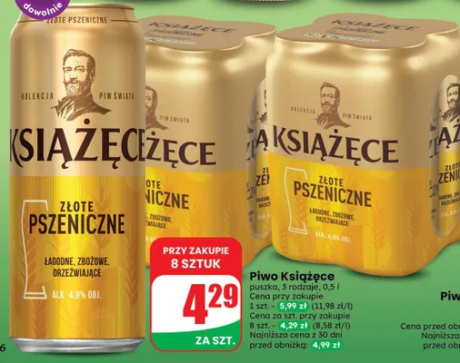 Piwo Książęce promocja w Dino