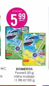 Kostka toaletowa Power5 Domestos promocja w Drogerie Jasmin