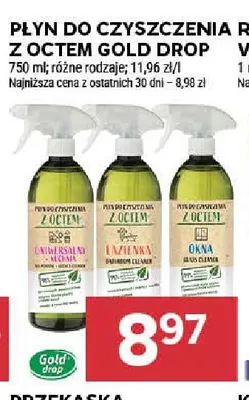 Płyn do czyszczenia z octem uniwersalny kuchnia Gold Drop promocja w Stokrotka