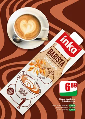 Napój owsiany Barista promocja w Dino
