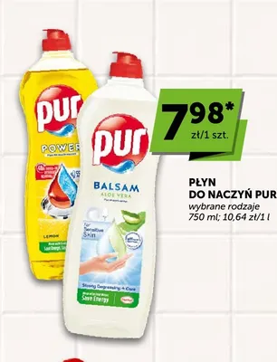 Płyn do naczyń Pur Balsam Aloe Vera promocja w Groszek
