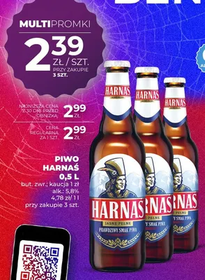 Piwo Harnaś promocja w Duży Ben