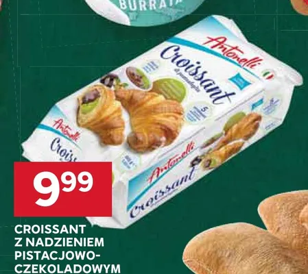 Croissant z nadzieniem pistacjowo-czekoladowym Antonelli promocja w Stokrotka