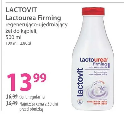 Lactourea Firming regenerująco-ujędrniający żel do kąpieli promocja w Hebe