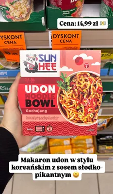 Makaron udon Gochujang promocja w Intermarche