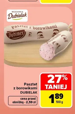 Pasztet z borowikami Dubielak promocja w Carrefour Market