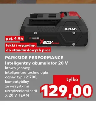 Inteligentny akumulator Parkside Performance promocja w Kaufland