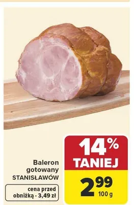 Baleron gotowany Stanisławów promocja w Carrefour Market