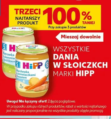 Dania w słoiczkach marki HiPP promocja w Kaufland