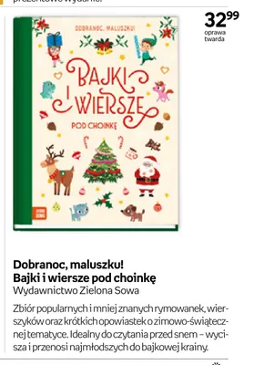 Książka Dobranoc, maluszku! Bajki i wiersze pod choinkę promocja w Empik