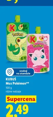 Mus Kubuś Pokémon promocja w Lidl